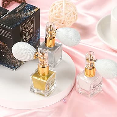 Etercycle Silver Body Glitter Spray, Shimmering Spray Powder Sparkle Powder, Cosmetic Shimmer Makeup Glitter for Hair and Body Face Clothes Nail Art Craft Design Easter Christmas Halloween Crafts - Image 5