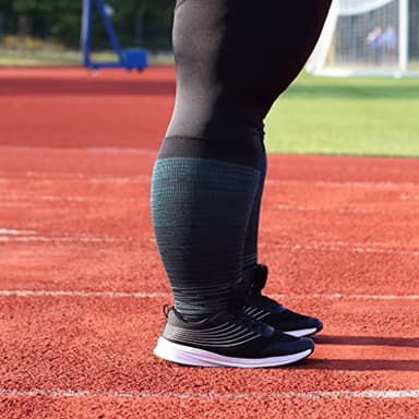 Wide Calf Compression Socks for Women & Men Extra Large Size Support Socks for Nurses Running Pregnant Travel, 15-20 mmHg - Image 3