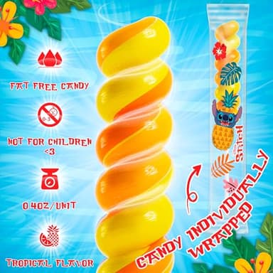 Stitch Swirl Lollipops 20pk- Lilo And Stitch Candy For Lilo And Stitch Party Favors & Stitch Birthday Decorations - Lilo & Stitch Lollipops For Stitch Birthday Party Supplies & Stitch Gifts For Girls & Boys - Image 3