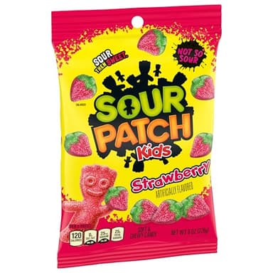 SOUR PATCH KIDS Strawberry Soft & Chewy Candy, Bulk Candy, 12-8 oz Bags - Image 12