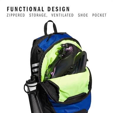 adidas Stadium Team Sports Backpack for Men and Women (36l) Durable Athletic Laptop Bag, Royal Blue/3.0, OSFA - Image 3