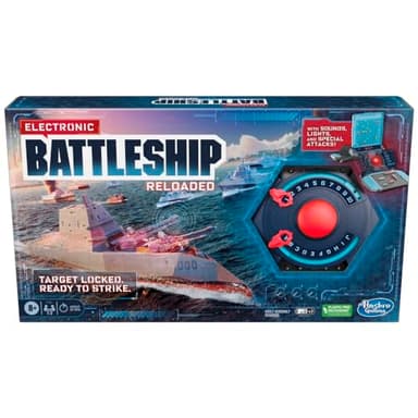 Hasbro Gaming Electronic Battleship Reloaded Board Game, Naval Combat Strategy Game with Sounds, Lights, Special Attacks, Ages 8 and Up, 1-2 Players - Image 3
