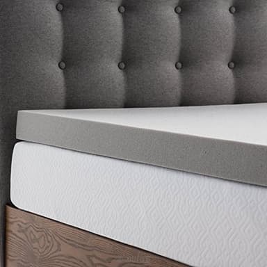 Lucid 3 Inch Ventilated Bamboo Charcoal Memory Foam Mattress Topper - Twin XL Mattress Topper - Image 5
