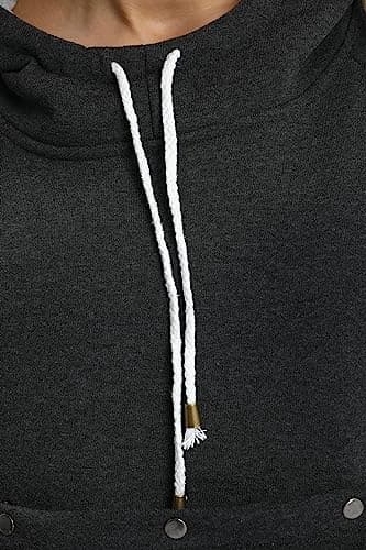 ALYC Cat Dog Carrier Hoodie Large Pet Pouch Sweatshirt Puppy Kitten Holder Pullover Top Kangaroo Hoodies for Women Dark Grey - Image 3