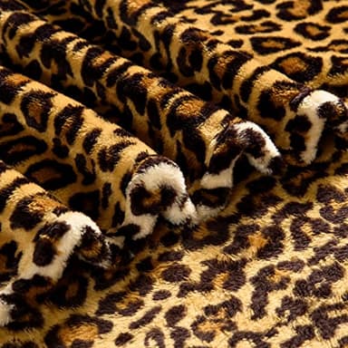 Bnuitland Leopard Print Fleece Flannel Throw Blanket, 300 GSM Double Sided Cheetah Print Blanket for Bed Sofa Couch Travel, Super Soft Fuzzy Fluffy Lightweight for Adults and Kids, 50×60 inch - Image 6