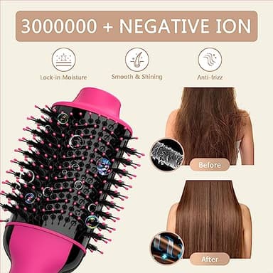 Hair Dryer Brush Blow Dryer in One, Upgraded 4 in 1 Hair Dryer and Styler Volumizer with Negative Ion Anti-frizz Ceramic Titanium Barrel Hot Air Hair Straightener Brush - Image 7