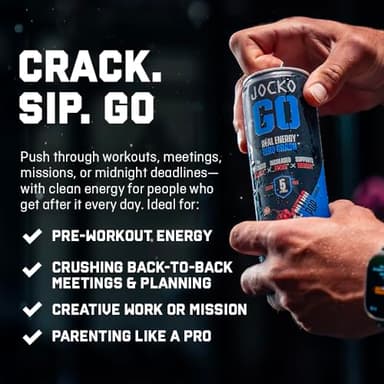 Jocko GO Energy Drink (Afterburner Orange) - Keto, Vitamin B12, Vitamin B6, Electrolytes, L Theanine, Magnesium- Energy Boost, Sugar Free Nootropic Monk Fruit Blend - 12 Pack - Image 4