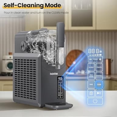 Slushie Machine, No Ice Needed, 88 oz INOVIVA Slushy Machine for Home with Self-Cleaning Function, Professional Frozen Drink Maker, 5 Preset Programs, Frozen Margaritas, Frappés, Milkshake, and More - Image 7