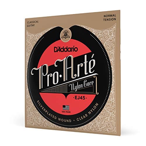 D'Addario Pro Arté Nylon Classical Guitar Strings, EJ45, Normal Tension, 6-String Set, Pack of 1 - Image 1