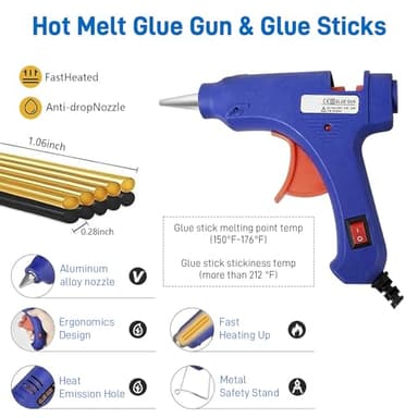 97pcs Dent Puller Kit, Car Dent Puller for Dent Removal, Paintless Dent Removal Kit with Golden Lifter, Bridge Puller, Slide Hammer T-Bar, Dent Remover Tool for Car Refrigerator Door Ding Repair - Image 7