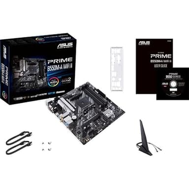 ASUS Prime B550M-A WiFi II AMD Micro ATX Motherboard with PCIe 4.0, WiFi 6, ECC Memory, HDMI 2.1, RGB Header - Image 6