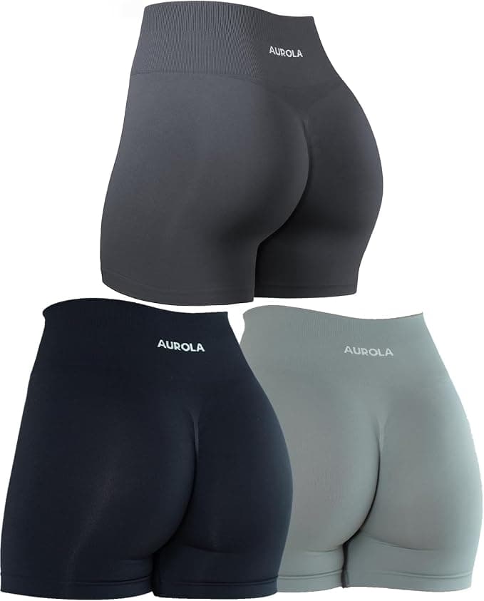 AUROLA Dream Collection Women Workout Shorts High Waist Gym Shorts, Scrunch Butt Seamless Athletic Shorts - Image 1