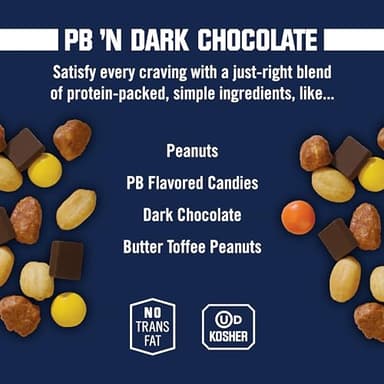 Kar’s Nuts Peanut Butter ‘N Dark Chocolate Trail Mix - 6 oz Resealable Pouches, Pack of 6 - Gluten-Free Snack Mix - Image 3