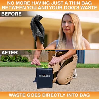 Neater Pet Brands Lift N' Bag Dog Pooper Scooper with Bag Attachment | 195 Bags | Dog Pooper Scooper for Yard & Walks | One-Hand Use | Heavy Duty Poop Scoop for Small to Large Dogs - Image 4