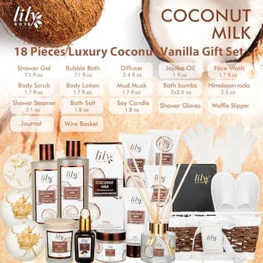 Gifts For Women Gift Basket for Women–18Pcs Bath and Body Gift Set for Mom Spa Basket Set Spa Kit Bath & Body Gifts Set | Self Care, Birthday, Christmas, Mothers Day Bath Gift Baskets Set for Her - Image 2