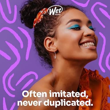 Wet Brush Original Detangler Hair Brush, Purple (Digital Daydream), Ultra-Soft IntelliFlex Bristles, Detangling Bristles Glide Through Tangles (Wet Dry & Damaged Hair), Women & Men - Image 6