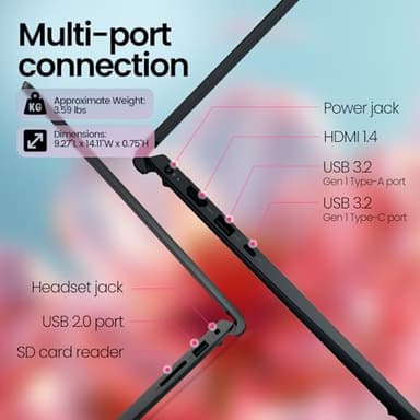 Dell Inspiron 15 3535 Touchscreen Laptop, AMD Ryzen 7 7730U (8-Core, Beats i7-1355U), 15.6" FHD, 32GB RAM | 1TB SSD Business Laptop Computer, Windows 11 Pro, Copilot AI, Wi-Fi, Webcam, w/Accessory - Image 6