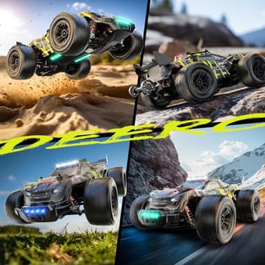 DEERC 1/14 Fast Brushless RC Car for Adults, 43 MPH High Speed 4x4 Off-Road RC Truck, Waterproof Monster Truggy, All Terrain Remote Control Drift Car for Boys 8-12, 2 Batteries, 3S Lipo Compatible - Image 8
