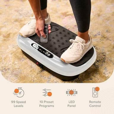 Lifepro Vibration Plate Exercise Machine with Magnetic Acupoints - Full Body Vibration Platform for Beginners and Recovery - Ideal Lymphatic Drainage Massager for Muscle Toning and Overall Fitness - Image 7