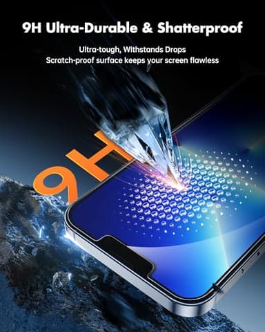 UNBREAKcable Privacy Screen Protector for iPhone 14/ iPhone 13/13 Pro, Tempered Glass [True 28°Anti Spy] [9H Hardness] [Case Friendly] Private Protector for iPhone 6.1" - 2 Pack - Image 5