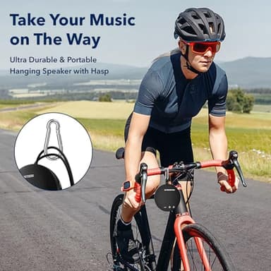 Monster Bluetooth Speaker, IPX8 Shower Speaker Waterproof, Bluetooth 5.4 with Loud HD Sound and Robust Bass, Extra Long Playtime Punchy, for Home, Beaches Portable Wireless Outdoor Speakers - Image 4