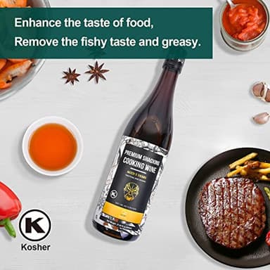 Soeos Cooking Wine,Shaoxing Rice Wine,Chinese Cooking Wine,Rice Cooking Wine,Shaoxing Wine Chinese Cooking Wine,Shao Hsing Rice Wine,21.64 fl oz (640 ml),1 Packs,Premium 5 Year Aged Cooking Wine - Image 9