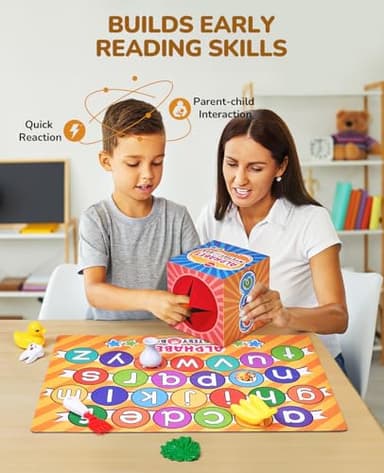 JoyCat Mystery Alphabet Box for Kids 26 PCS Letters Sorting Matching Game Activities Letter Sounds Fine Motor Learning Toys for Preschool Kindergarten Classroom - Halloween - Image 5