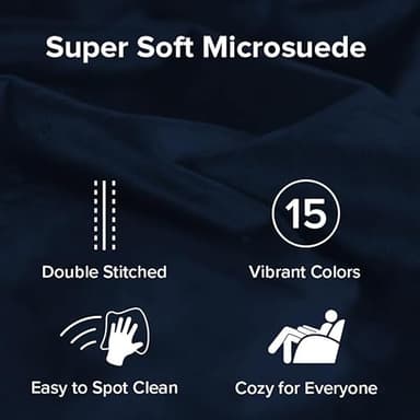 Sofa Sack Bean Bag Chair - Plush, Ultra Soft - Memory Foam Bean Bag Chair with Microsuede Cover - Stuffed Foam Filled Furniture and Accessories for Dorm Room 3 Feet - Navy - Image 4