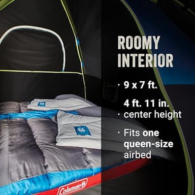 Coleman 4-Person Sundome Dark Room Dome Camping Tent - Image 5