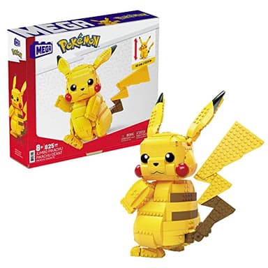 MEGA Pokémon Building Toys Set Jumbo Pikachu with 806 Pieces, Articulated and Poseable, 12 Inches Tall, for Kids - Image 1