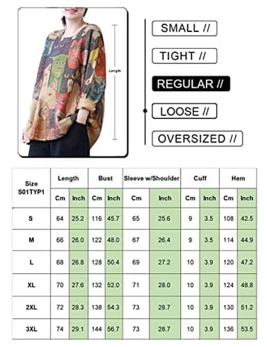 YESNO Women Christmas Sweater Graphic Printed Oversized Pullover Sweaters Casual Loose Knit Tops XL S01 CR01 - Image 5