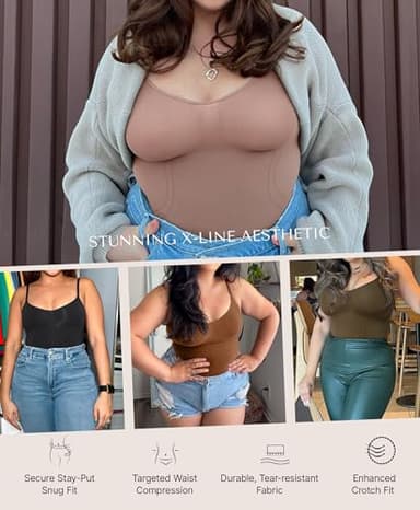 SHAPELLX Shapewear Tummy Control Body Suit Tummy Control Bodysuit Colombianas Shapewear for Women Shapers - Image 5