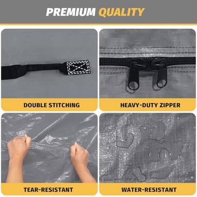 Mattress Bags for Moving and Storage, BETU Queen Mattress Protector Waterproof Mattress Cover with 8 Heavy Duty Handles and Zipper Extra Thick Moving Supplies for Bed Reusable (82x62x13.5 Grey) - Image 5