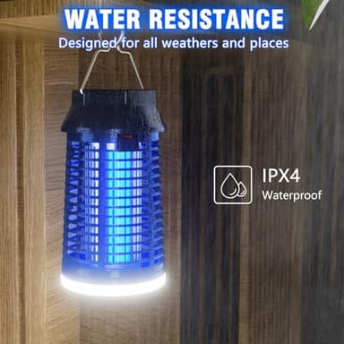 Electric Bug Zapper, Outdoor & Indoor Mosquito Killer with LED Light, Waterproof Fly Trap & Insect Catcher, Plug-in Insect Repellent for Outside, Patio, Garage, Home, and Garden - Image 4