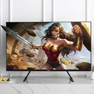Universal TV Stand, Metal TV Legs for 20-65 inch LCD/LED/OLED/Plasma Flat&Curved Screen TV Height Adjustment with VESA 75x75mm to 800x500mm Max ML1760 - Image 2
