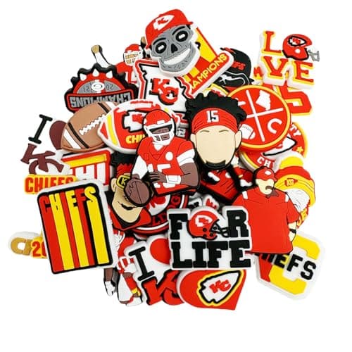 HBGNZU 34PCS Football Shoe Decoration Charms, Sport Charms for Boy Teens Adult Men, Party Favor - Image 1