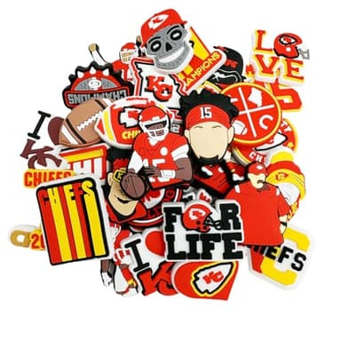 HBGNZU 34PCS Football Shoe Decoration Charms, Sport Charms for Boy Teens Adult Men, Party Favor - Image 1