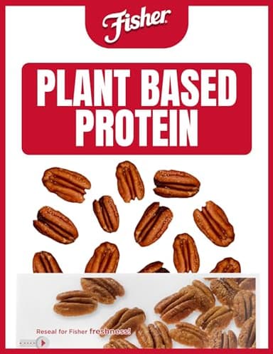 Fisher Snack Roasted Salted Pecans, 4.5 oz (Pack of 1), Mammoth Salted Pecans in Resealable Pouch, Perfect for Gifting or Personal Enjoyment, Crunchy, and Irresistibly Roasted - Image 3