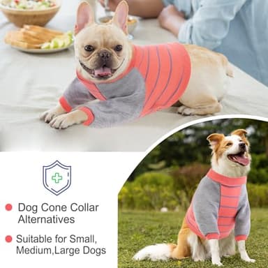 KOESON Dog Recovery Sleeve,Soft Dog Surgery Recovery Suit Front Legs Dog Sleeves for Wounds Front Legs,Dog Leg Sleeve to Stop Licking Dog Elbow Protector,Dog Cone Collar Alternative Orange - Image 5