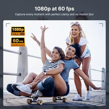 NexiGo 1080P 60FPS Webcam with Software Control and Microphone, AutoFocus, w/Privacy Cover, N680P Pro Computer Web Camera for Skype Zoom Teams, Mac PC Laptop Desktop - Image 2