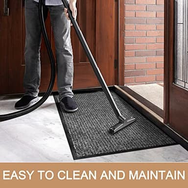 100pointONE Durable Front Door Mat, Heavy Duty Indoor Outdoor Doormat, 48” x 36” Low Profile Outdoor Mats for Home Entrance, Stain and Fade Resistant Shoe Scraper Mat, Ideal for High Traffic Area - Image 4
