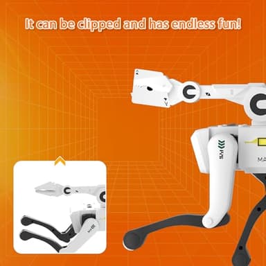 Dingdongwu Robot Dog with Claw - Interactive STEM Pet with Voice Control, 30+ Actions & Remot contol, Durable Design for Kids Age 6+ - Image 4