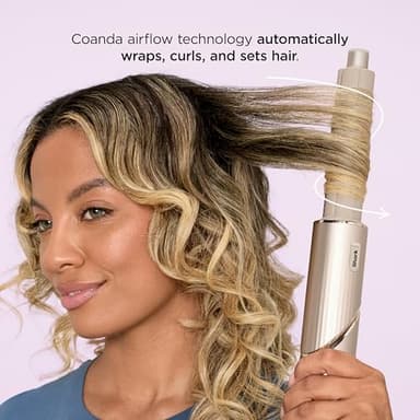 Shark HD435 FlexStyle Air Styling & Drying System, Powerful Hair Blow Dryer & Multi-Styler with Auto-Wrap Curlers, Curl-Defining Diffuser, Oval Brush, & Concentrator Attachment, Stone - Image 5