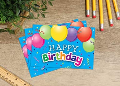 Teacher Created Resources® Happy Birthday Balloons Postcards, Pack of 30 - Image 2