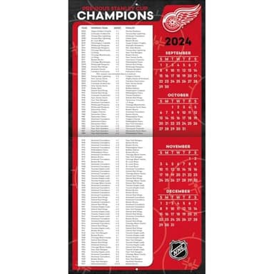 TURNER SPORTS Detroit Red Wings 2025 Mini Wall Calendar (25998040585) - Image 3