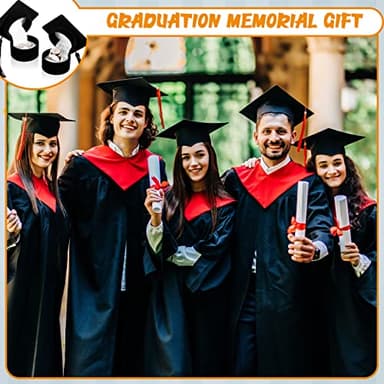 Henoyso 1 Pcs High School Graduation Hat Ring Box for Jewelry Gift Graduation Gift Box High School Class Ring Holder Creative Ring Earring Box for Class 2025 Grad Celebration Party Supplies - Image 3