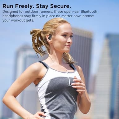 BUGANi Open Ear Headphones Earbuds Wireless: Bluetooth Headphones 5.4 Wireless Earbuds, 50H Playtime, IPX5 Waterproof Ear Buds for Running - Image 5