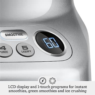 Breville BBL620SIL Fresh and Furious Blender, Silver - Image 3