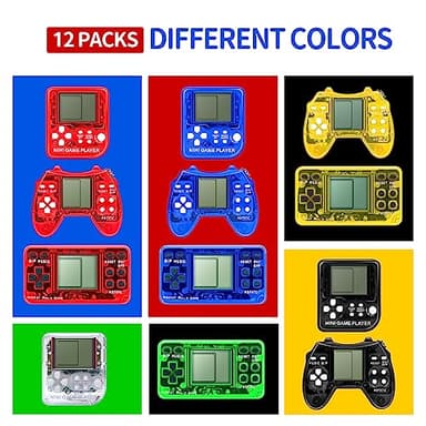 SSRMX 12Pcs Video Game Party Favors for Kids, Arcade Video Game Keychain Video Game Party Supplies - Image 3