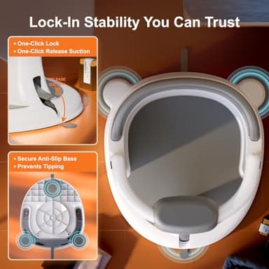 Baby Bath Seat for Babies: Non-Slip Infant Bathtub Chair with Suction Cups, Safe & Comfortable Baby Bath Support, Ideal for Sitting Up, Easy to Clean, Stable Design, Pink (6-24 Months) - Image 3